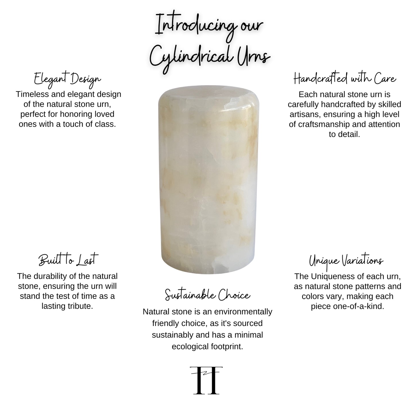 White Onyx Urn - 150 cubic inches