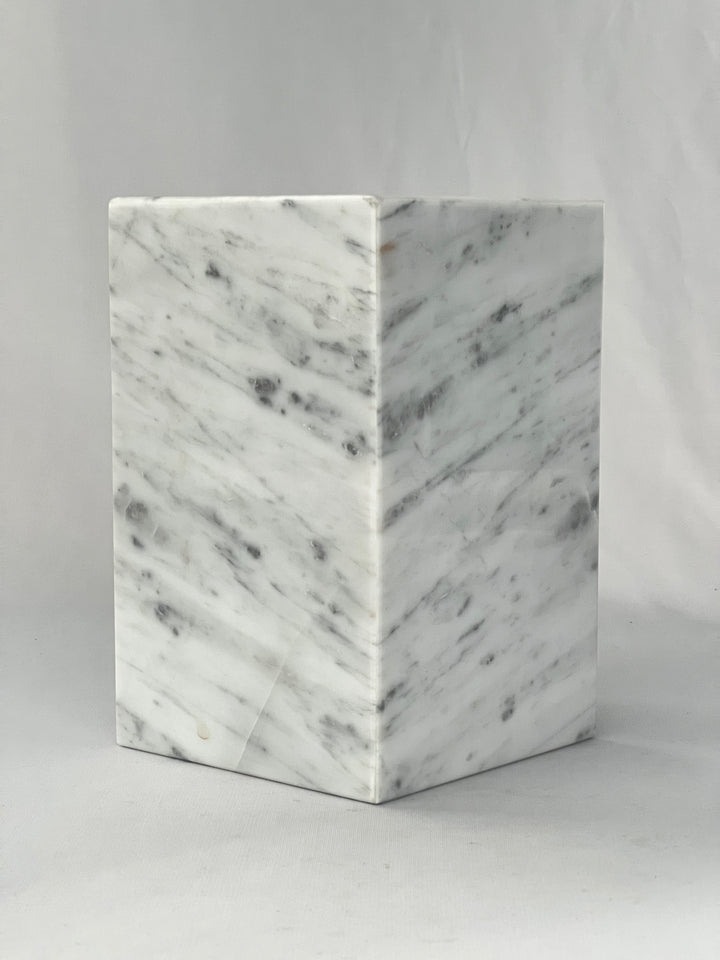 White Marble Individual Urn - 120 cubic inches