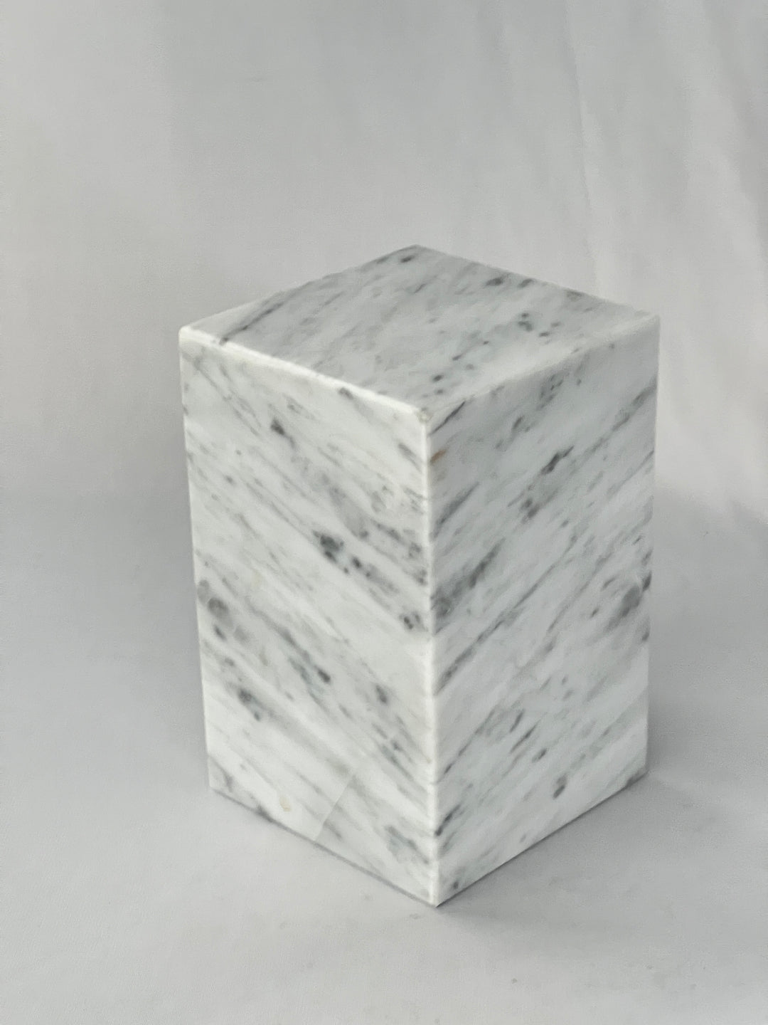 White Marble Individual Urn - 120 cubic inches