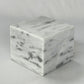 Elegant White Marble Cremation Urn, Small Keepsake Urn for Ashes, Handcrafted Memorial Urn for Pets or Loved Ones, Natural Stone Urn