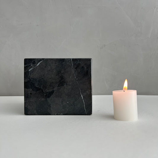 Gorgeous Handcrafted Mini Marble Cremation Urn, Small Memorial Urn for Ashes, Unique White Marble Keepsake Urn Loved Ones, Natural Stone Urn