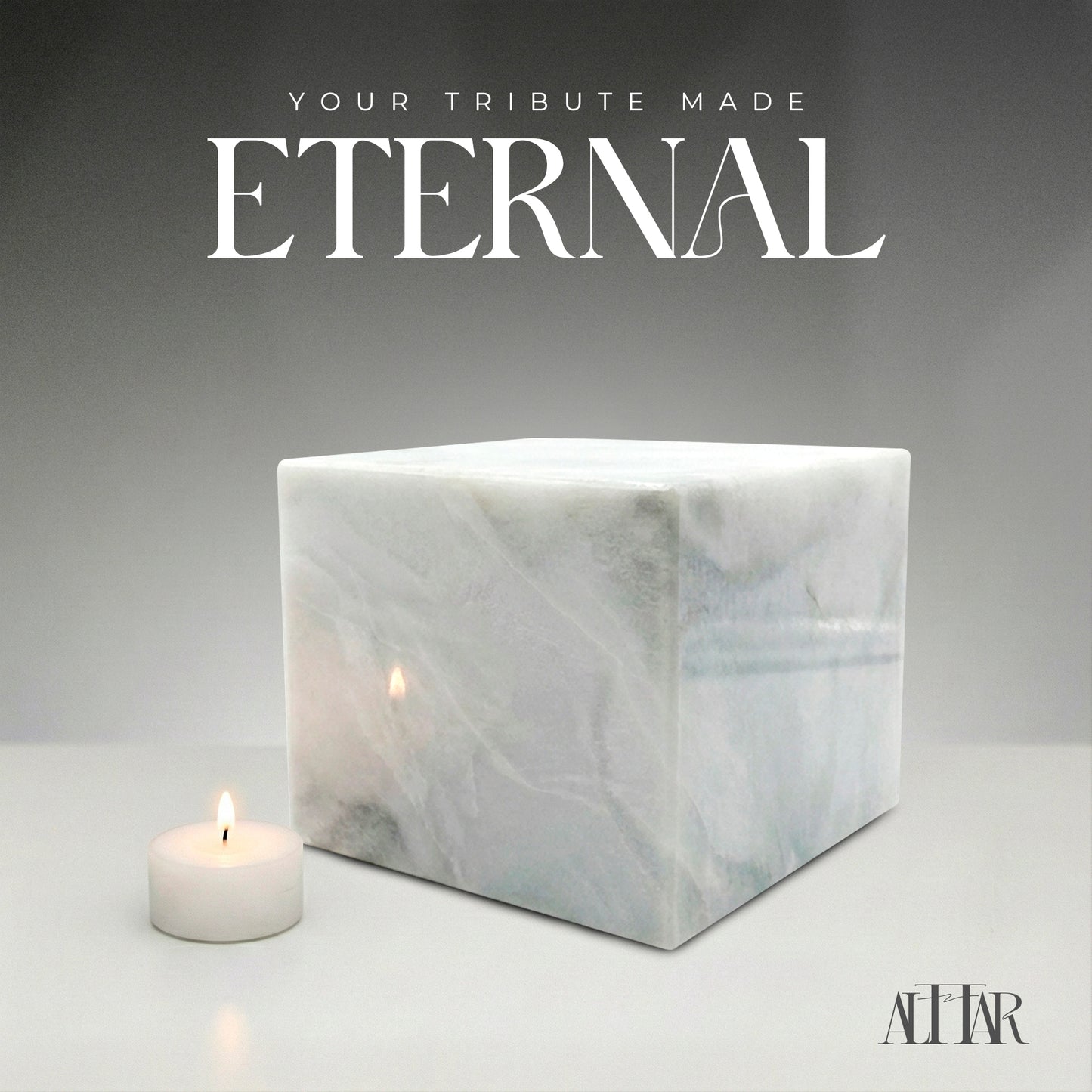 Hand-Carved White Onyx Memorial Urn: Small Natural Stone Keepsake