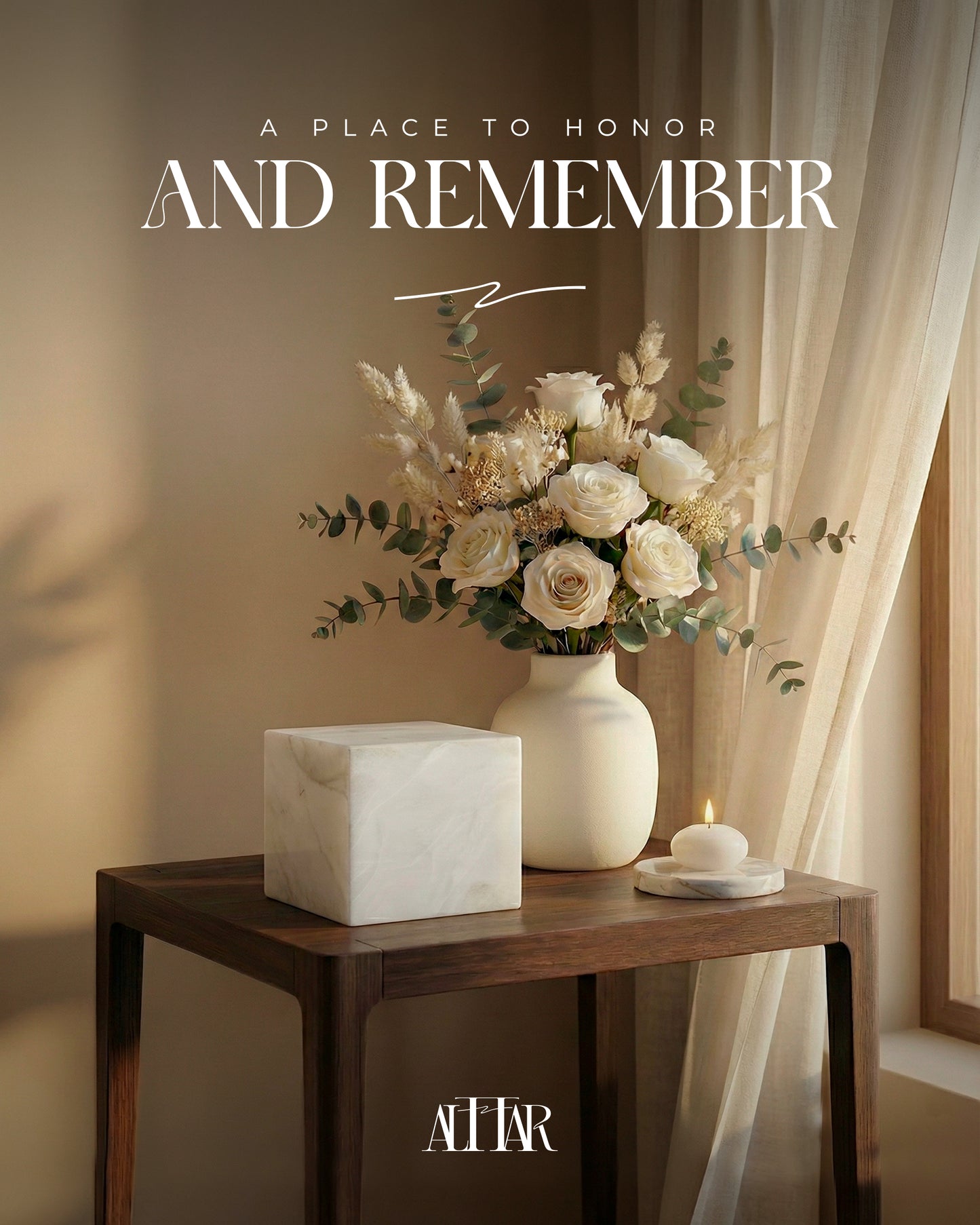 Hand-Carved White Onyx Memorial Urn: Small Natural Stone Keepsake