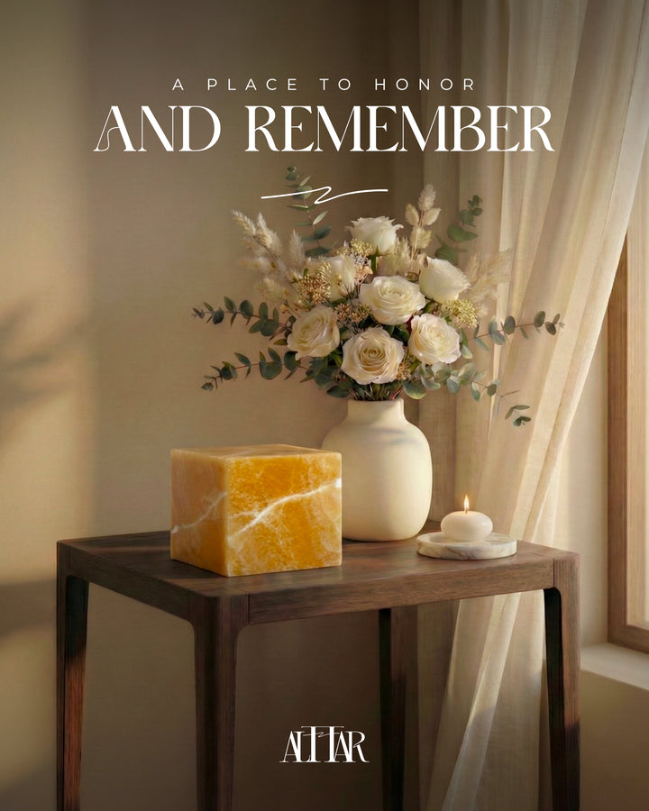 Hand-Carved Onyx Memorial Urn: Natural Stone Pet/Ashes Keepsake