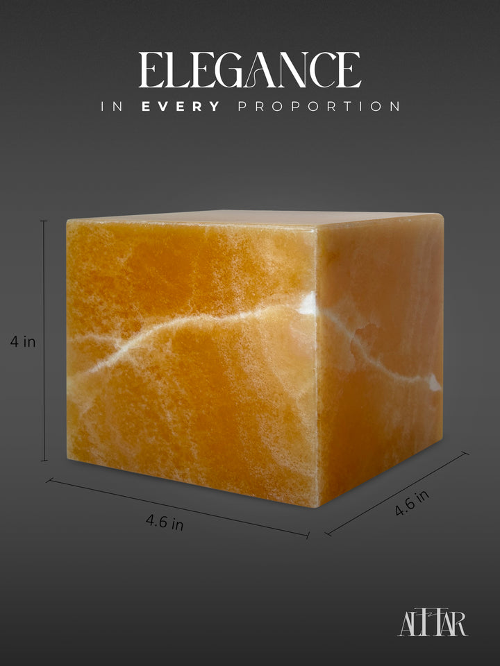 Hand-Carved Onyx Memorial Urn: Natural Stone Pet/Ashes Keepsake