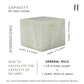 White Onyx Mini Urn - 40 cubic inches