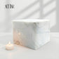 Hand-Carved White Onyx Memorial Urn: Small Natural Stone Keepsake
