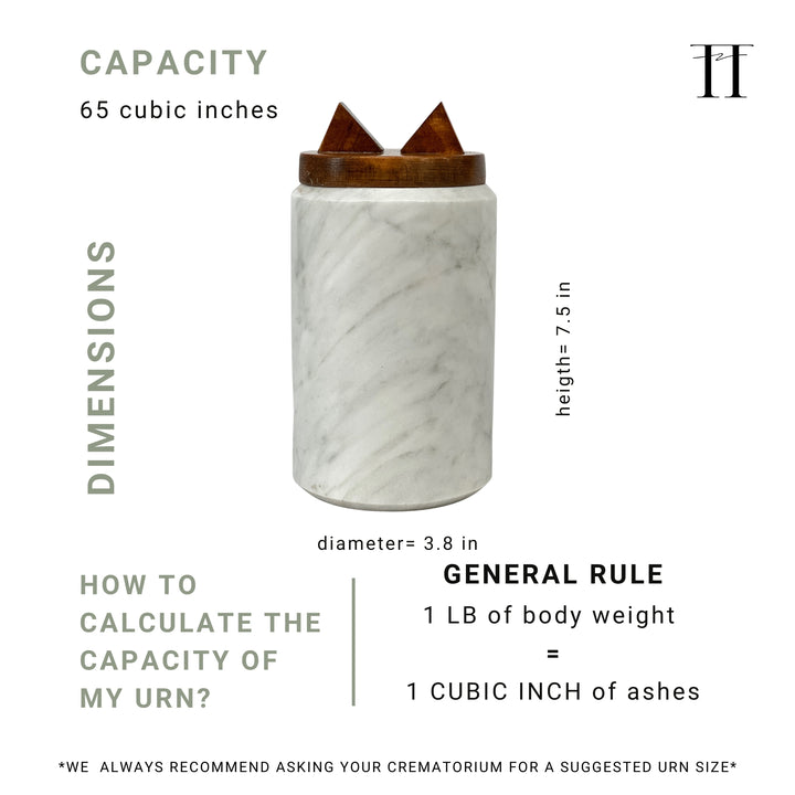 Natural Stone Cat or Pet Urn - 65 cubic inches