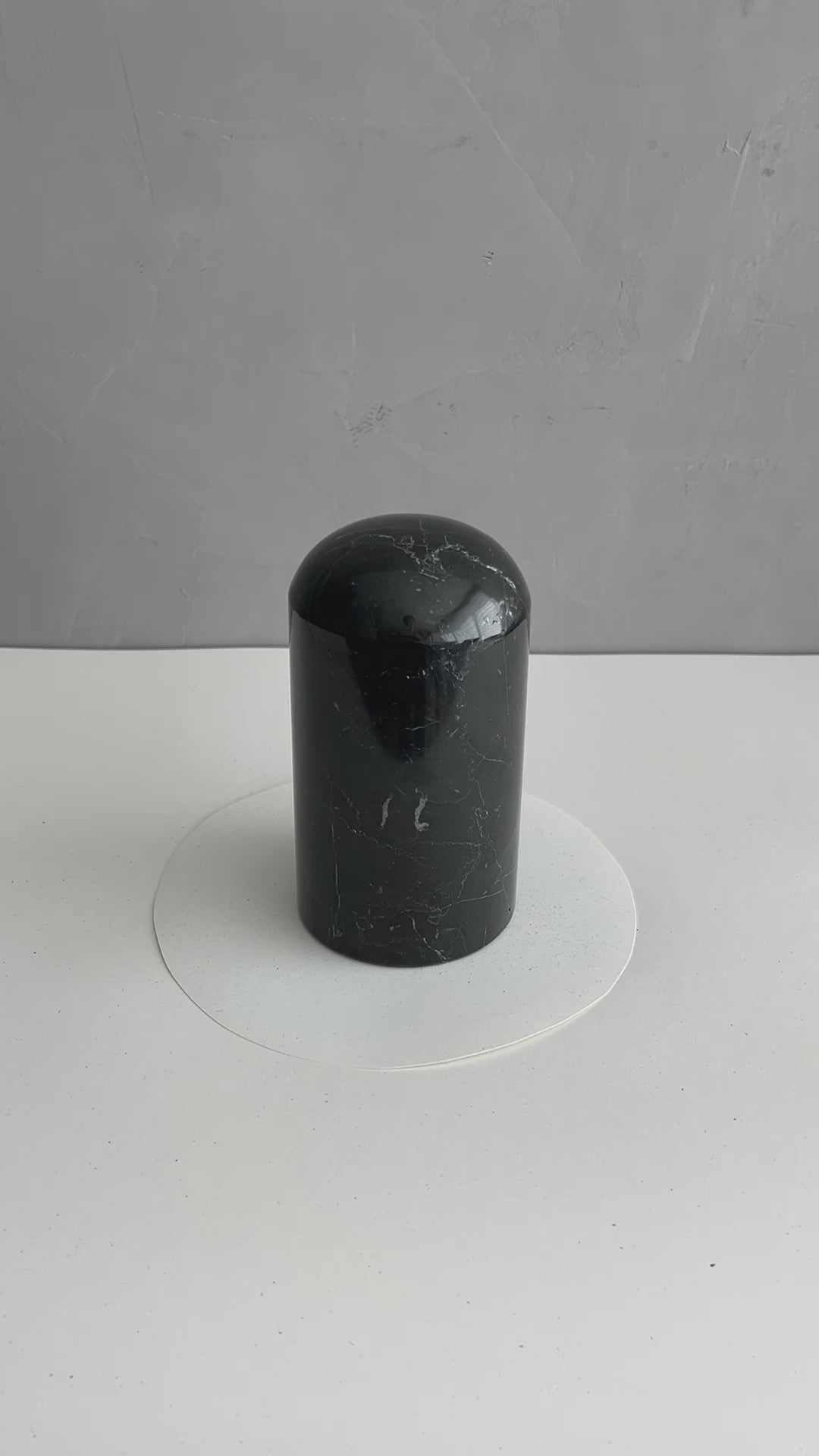 Black Marble Stone Cremation Urn for Human or Pet Ashes, Ash container, Cremation vessel, Urn 25 cubic inches, Keepsake urn