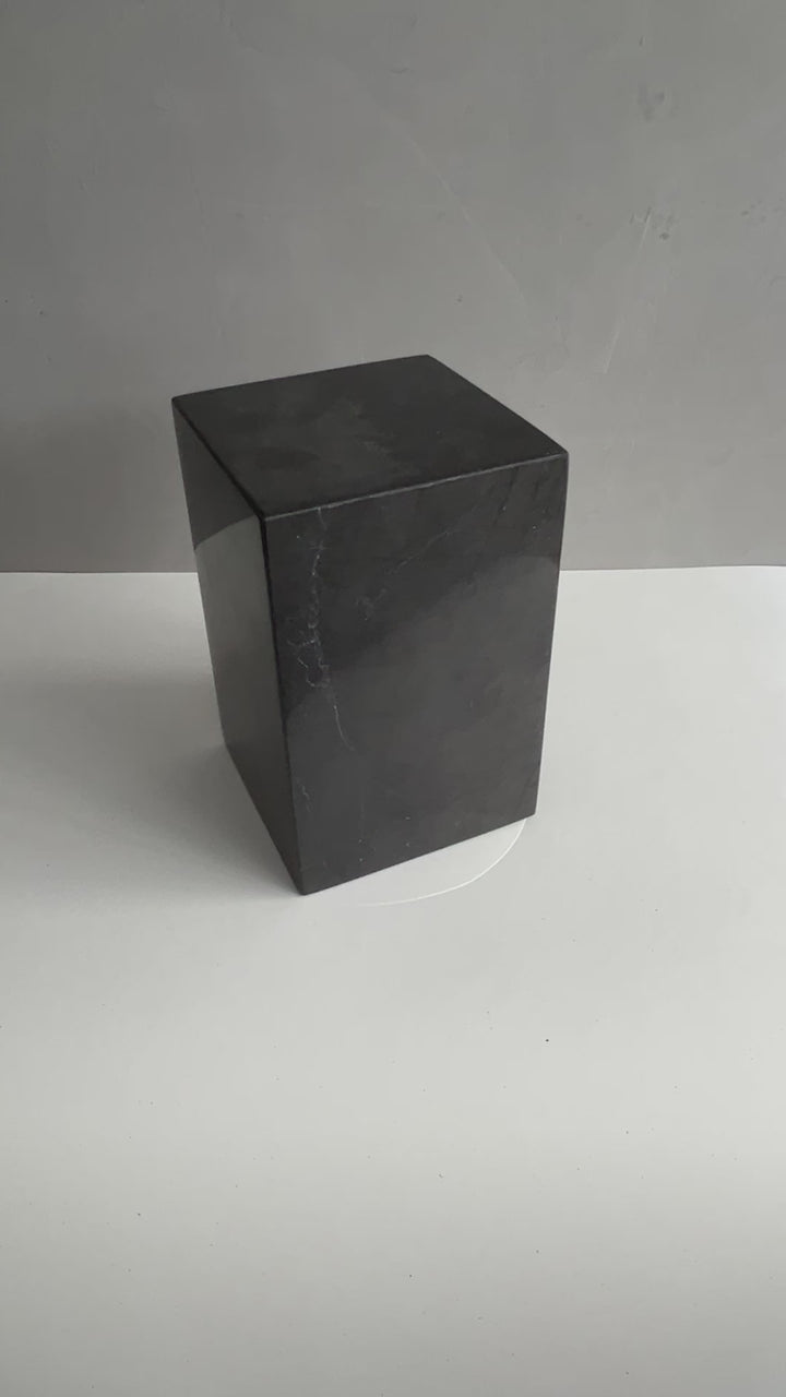 Black Marble Individual Urn - 120 cubic inches