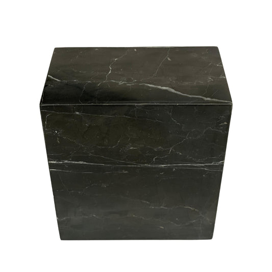 Black Marble Double Urn - 440 cubic inches