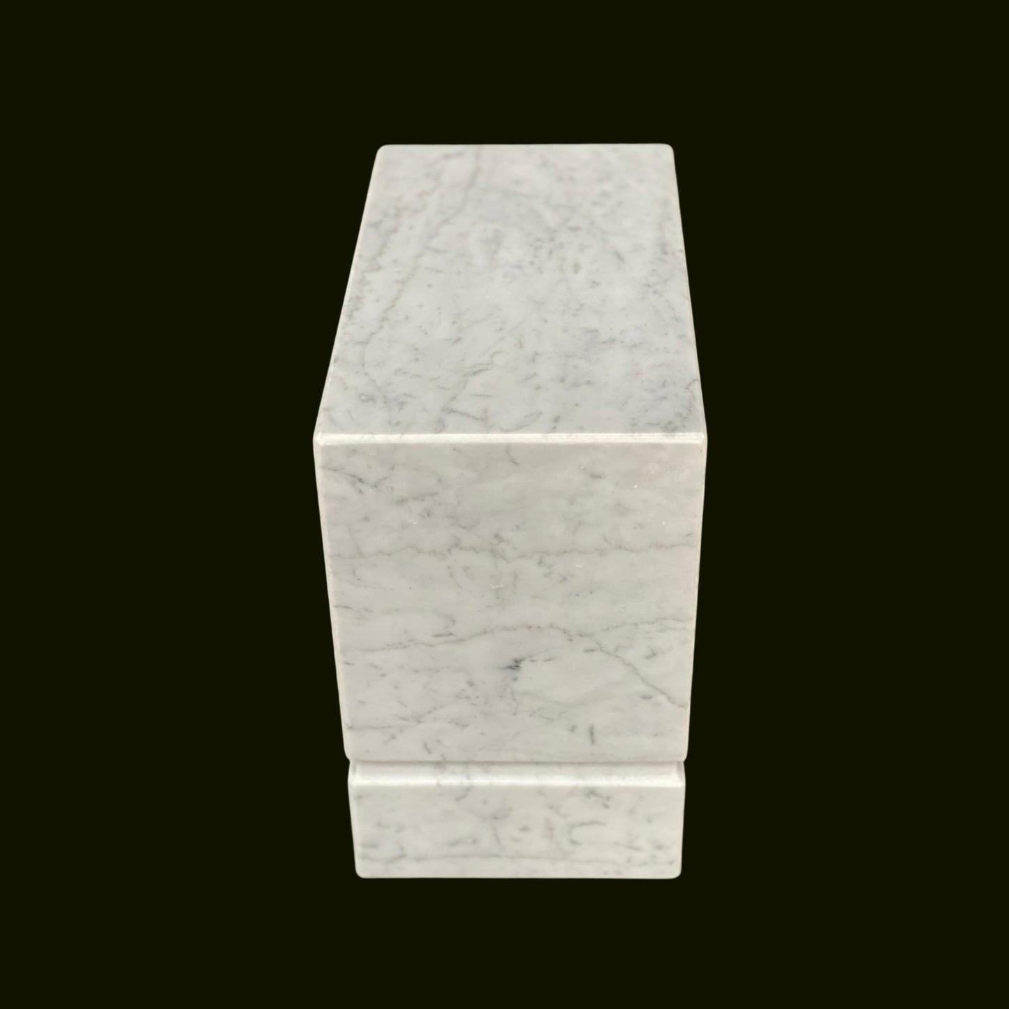 White Marble Double Urn - 440 cubic inches