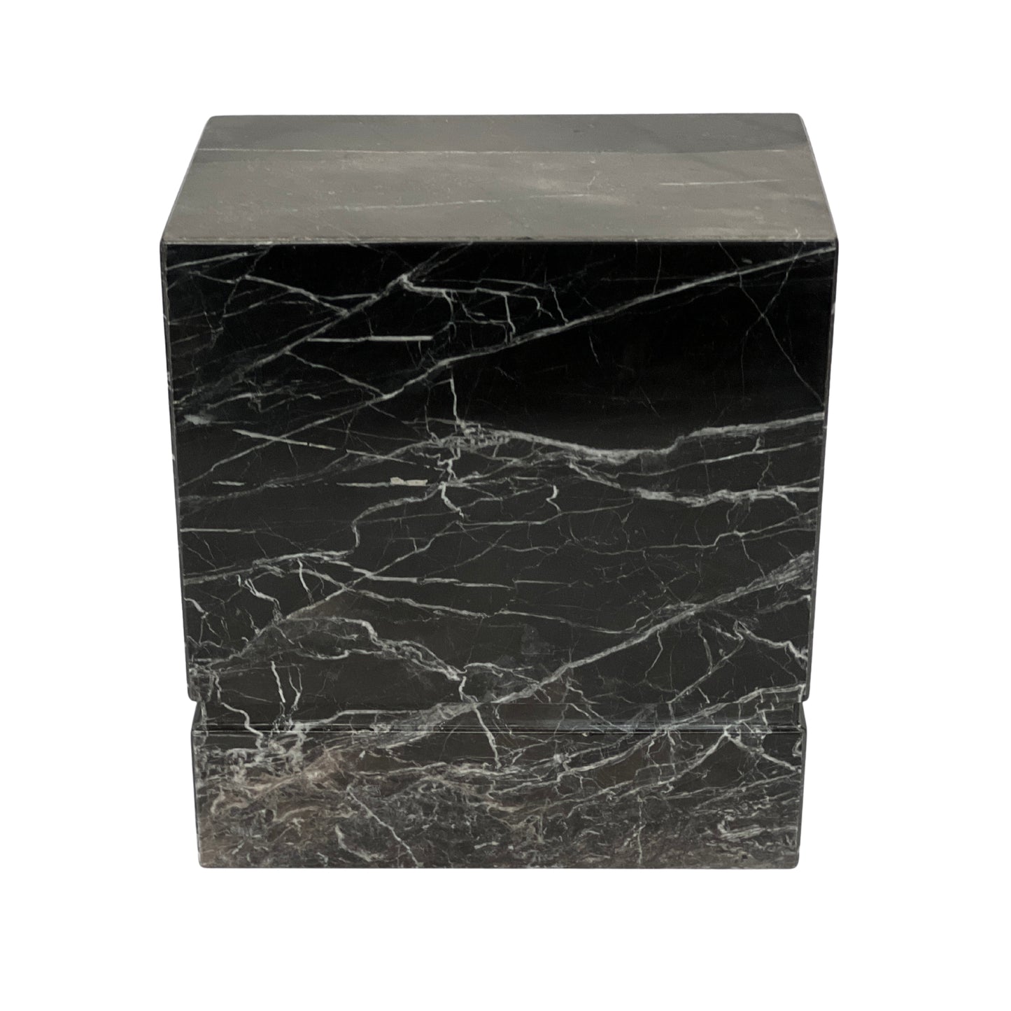 Black Marble Urn - 450 cubic inches