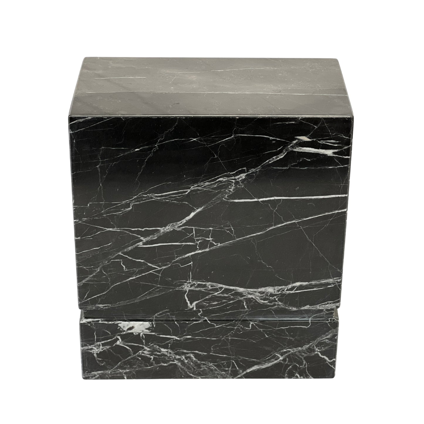 Black Marble Urn - 450 cubic inches