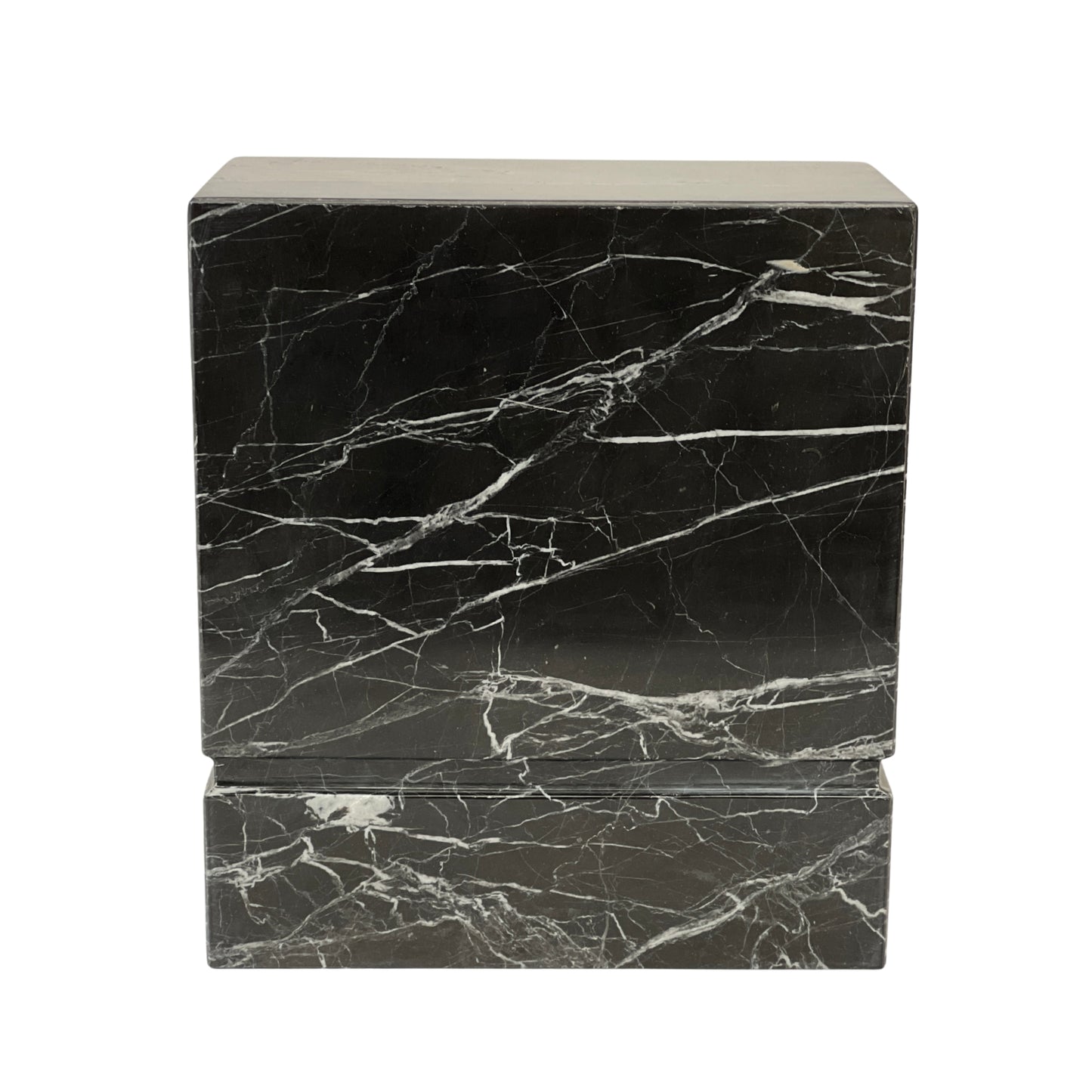 Black Marble Urn - 450 cubic inches