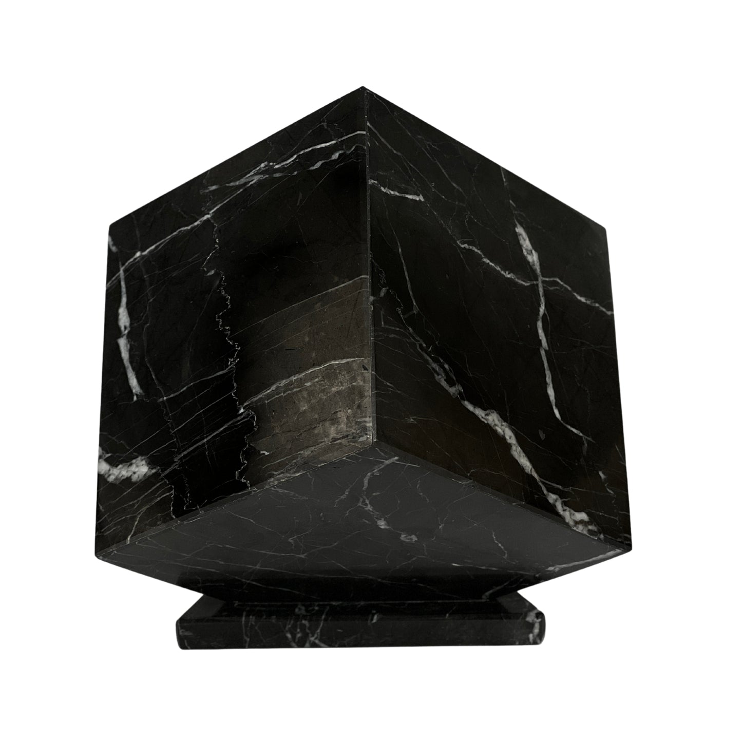 Black Marble Urn - 125 cubic inches