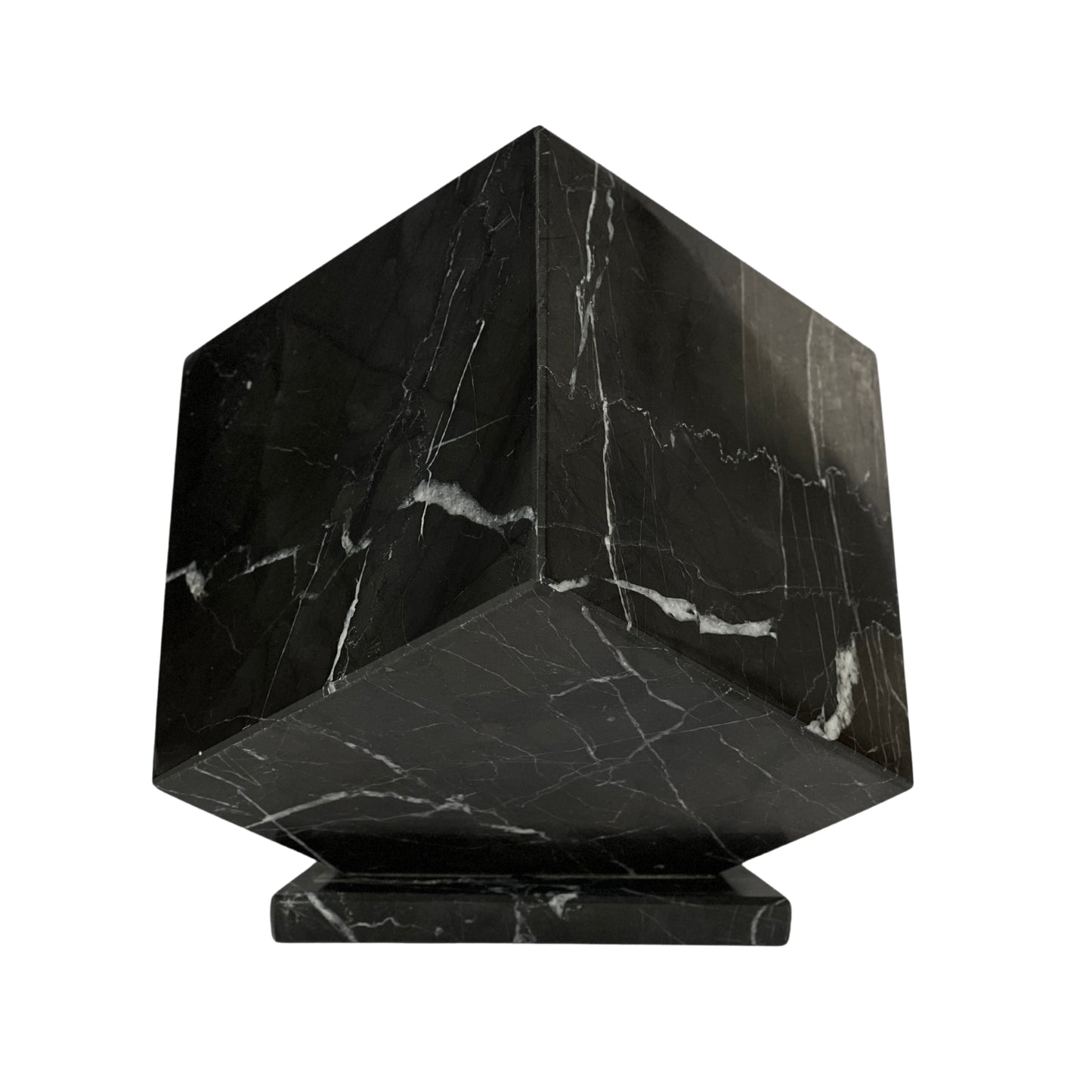 Black Marble Urn - 125 cubic inches