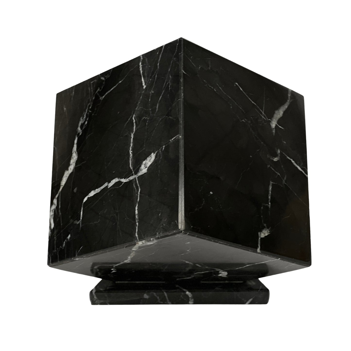 Black Marble Urn - 125 cubic inches