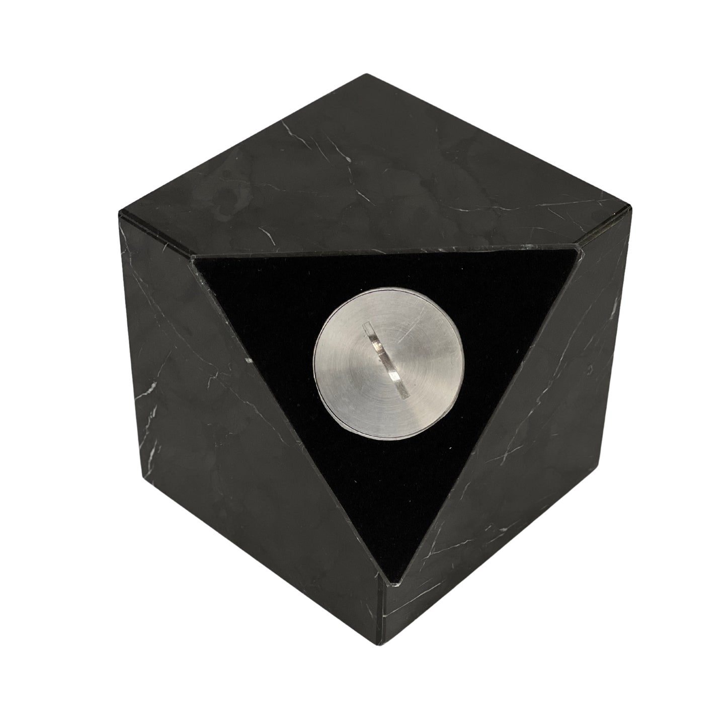 Black Marble Urn - 125 cubic inches