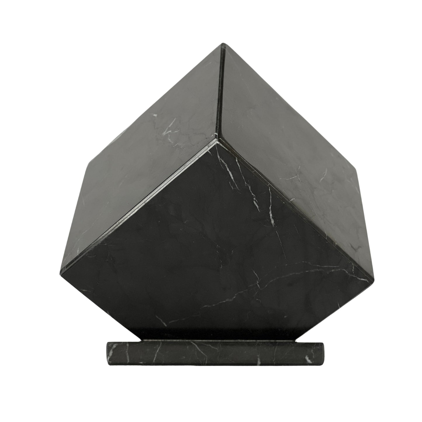 Black Marble Urn - 125 cubic inches