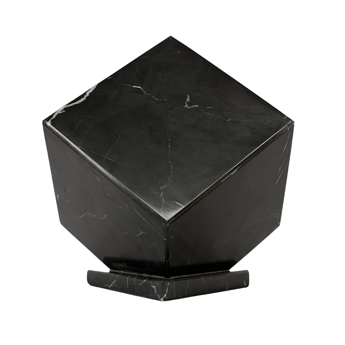 Black Marble Urn - 125 cubic inches