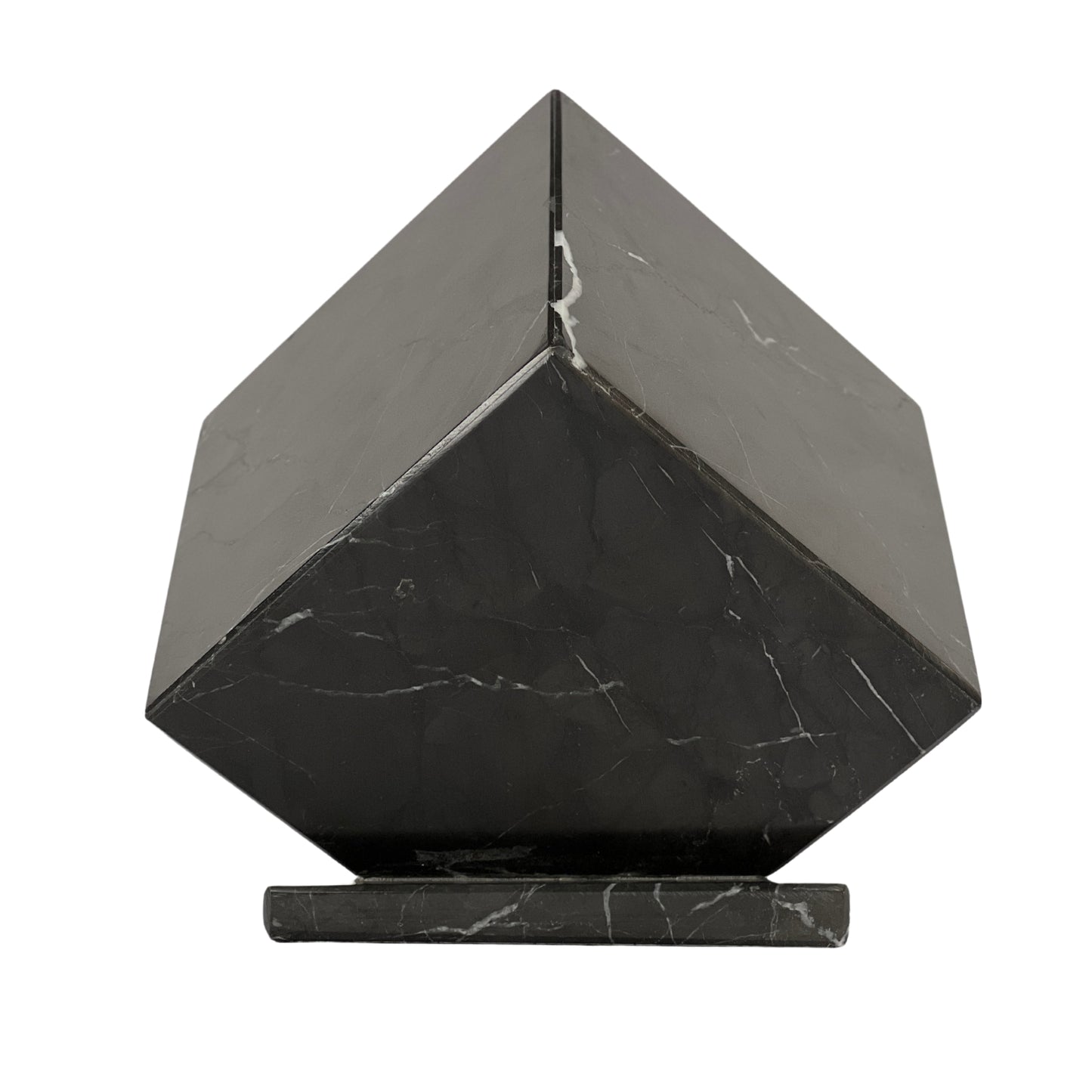 Black Marble Urn - 125 cubic inches