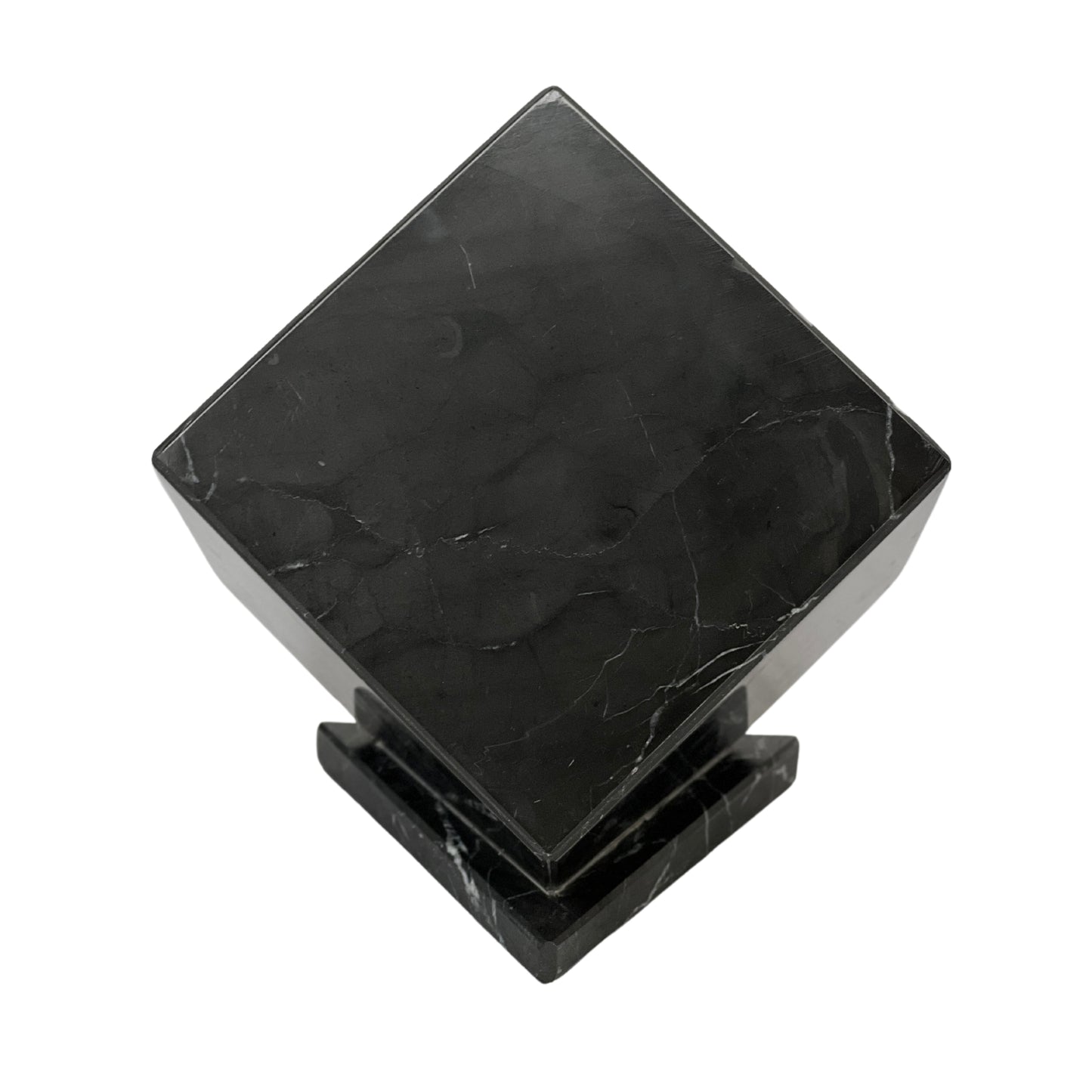 Black Marble Urn - 125 cubic inches