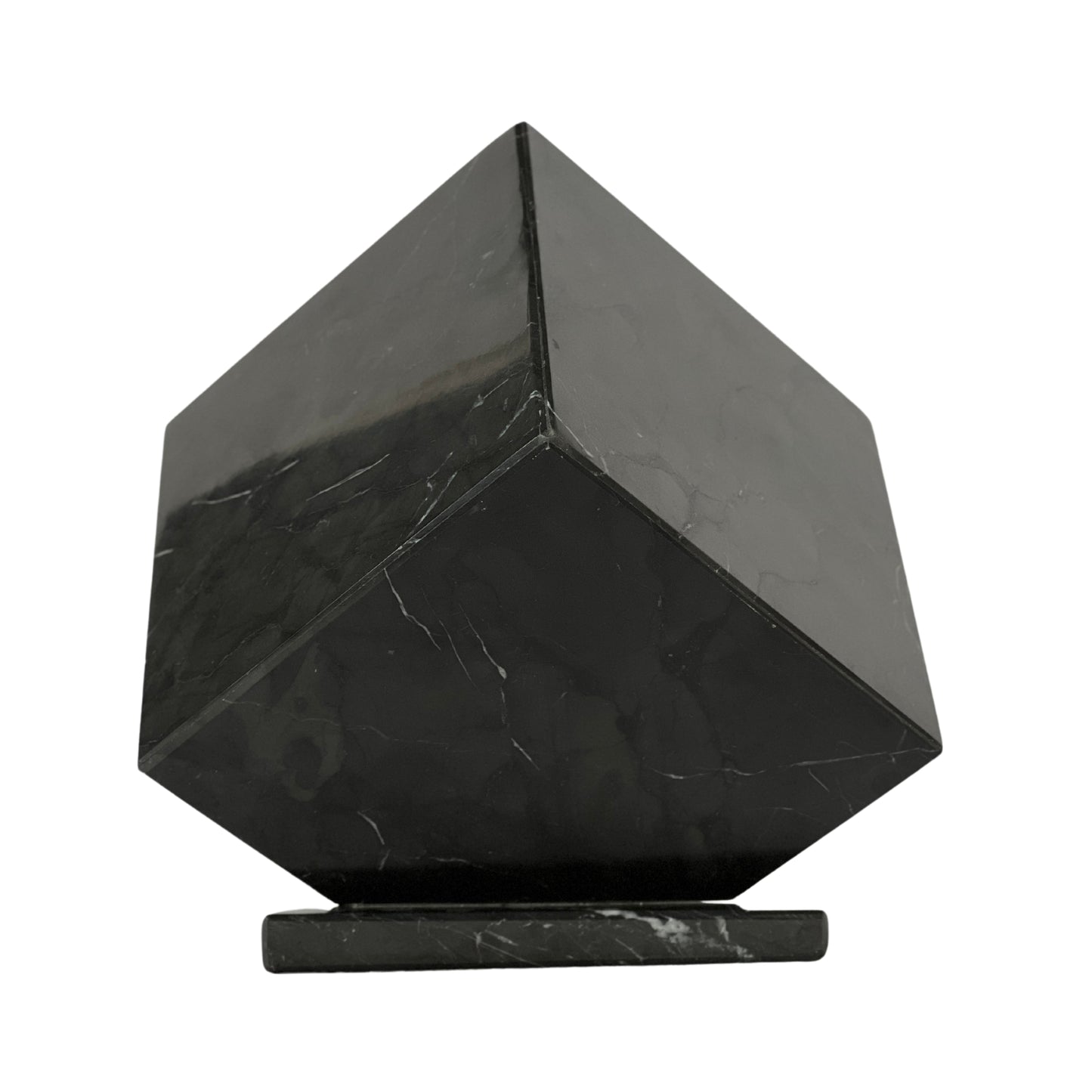 Black Marble Urn - 125 cubic inches