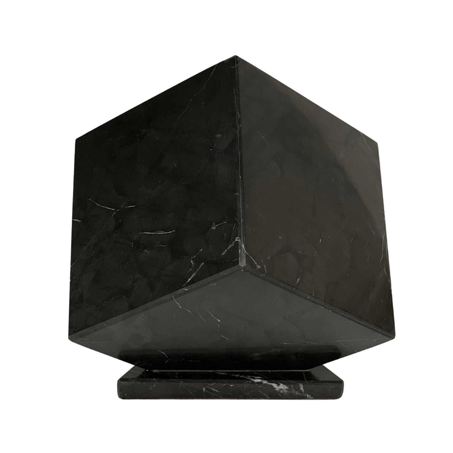 Black Marble Urn - 125 cubic inches