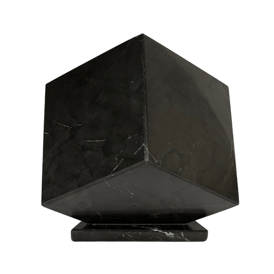 Black Marble Urn - 125 cubic inches