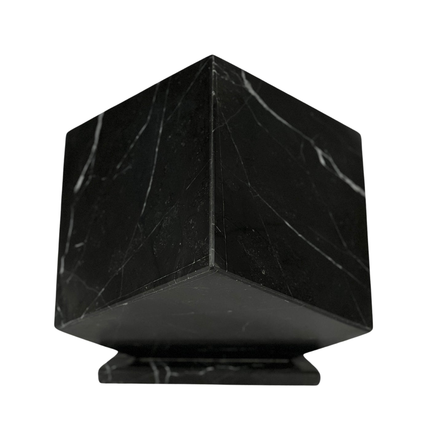 Black Marble Urn - 125 cubic inches