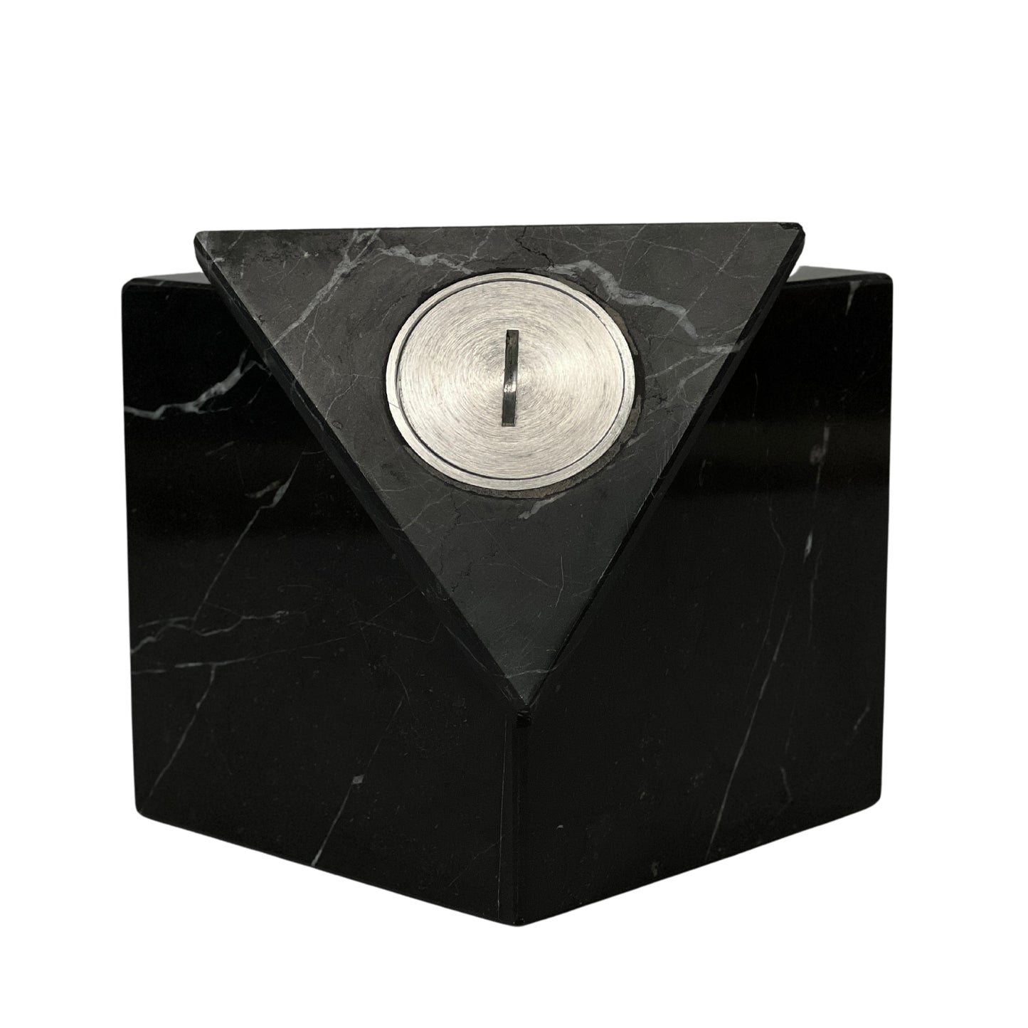 Black Marble Urn - 125 cubic inches