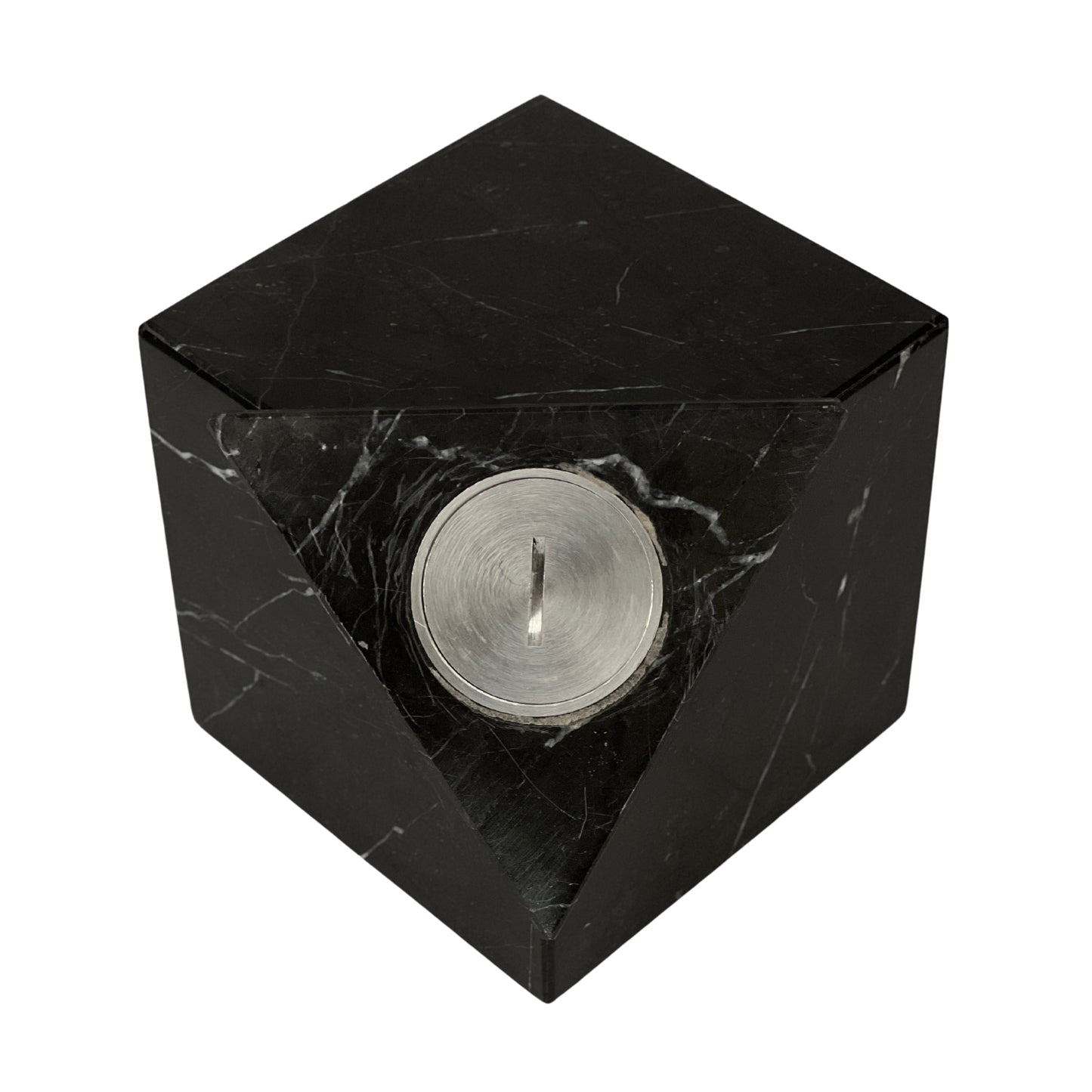 Black Marble Urn - 125 cubic inches