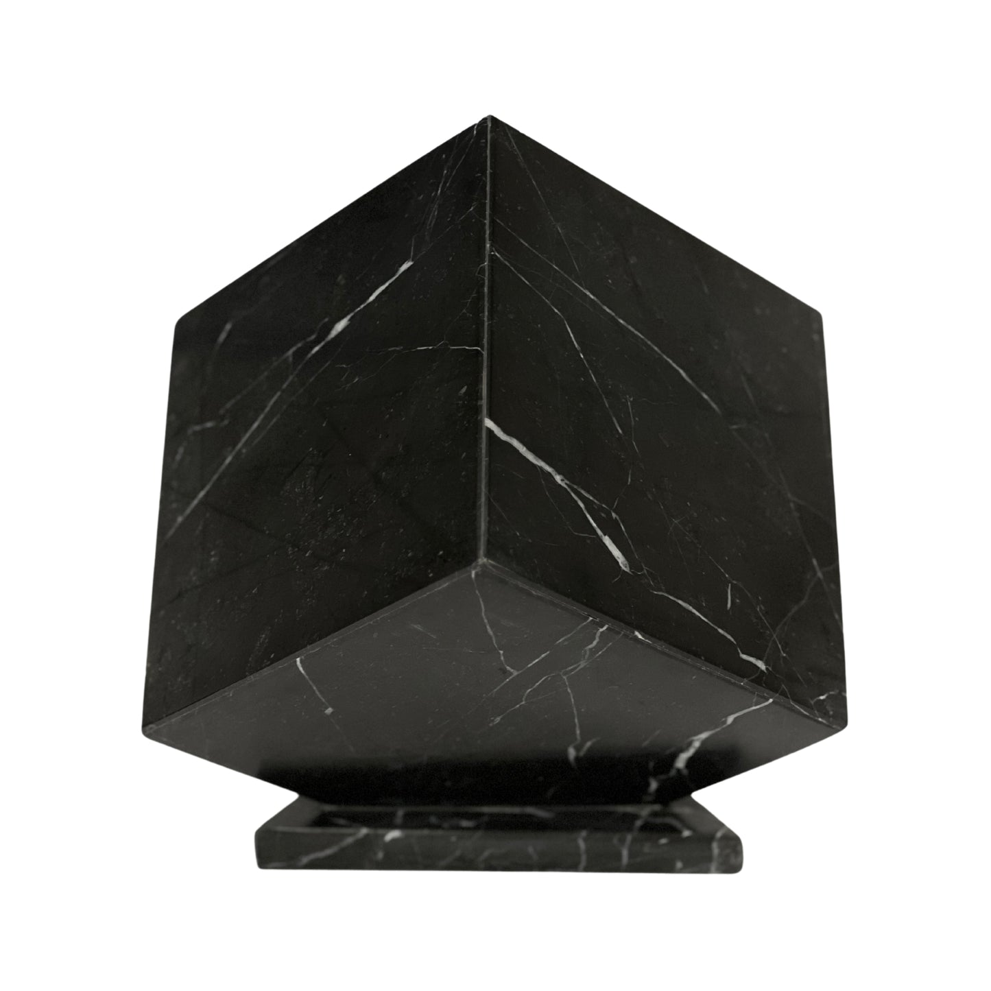 Black Marble Urn - 125 cubic inches