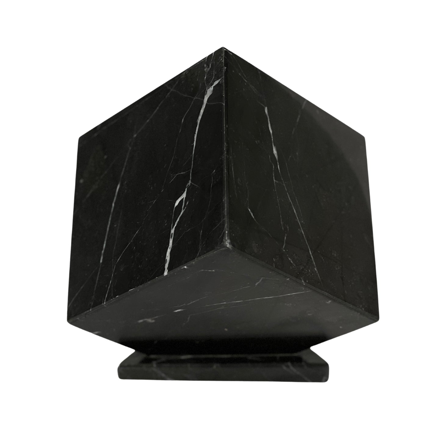 Black Marble Urn - 125 cubic inches