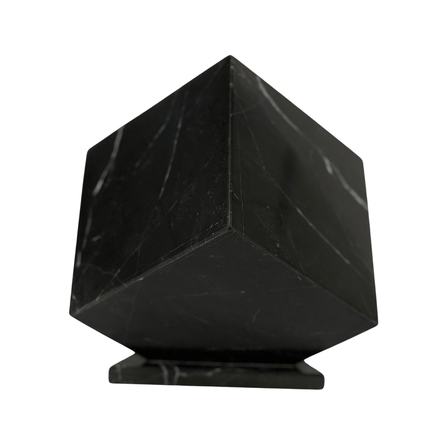 Black Marble Urn - 125 cubic inches