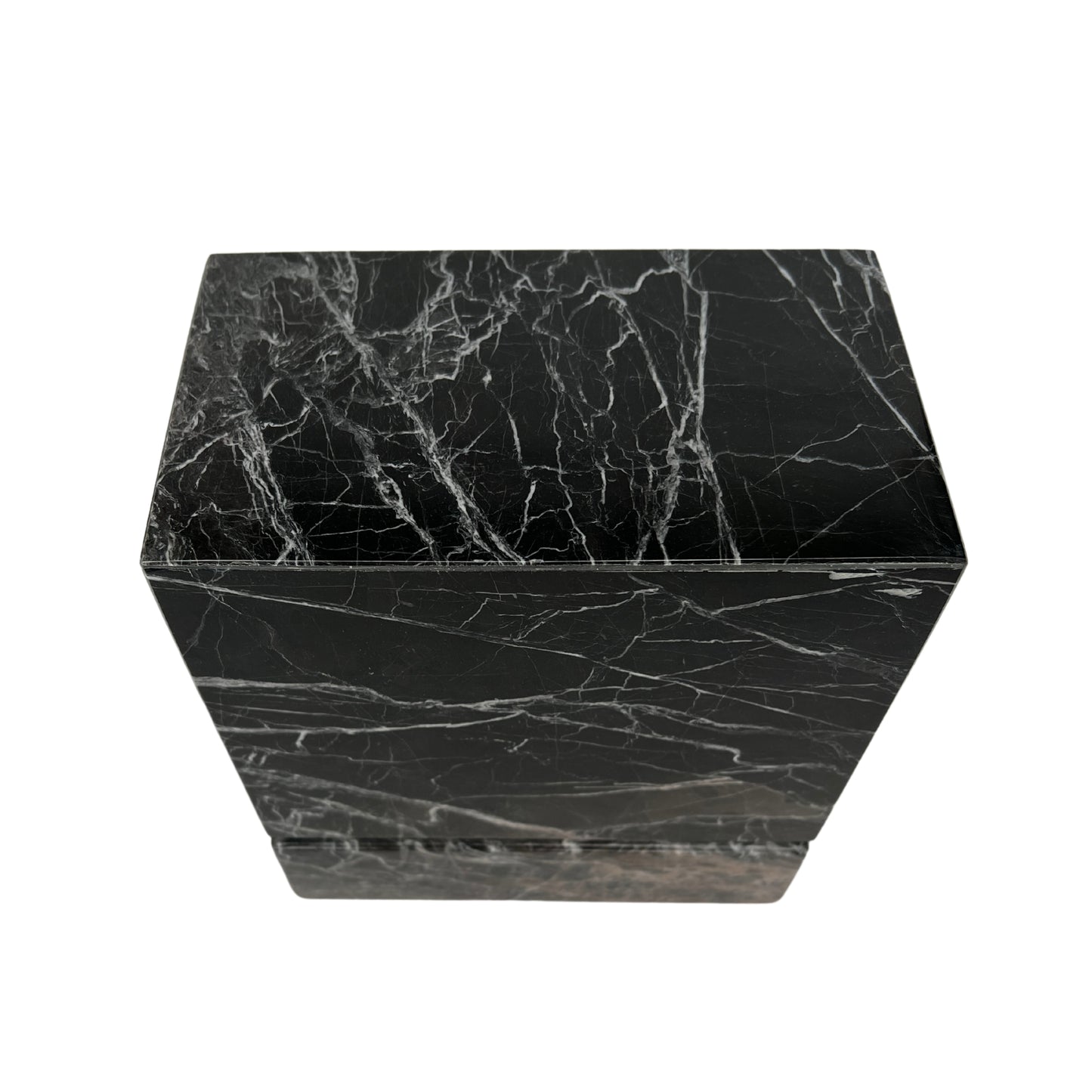 Black Marble Urn - 450 cubic inches