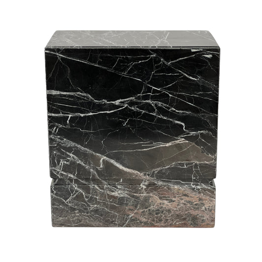 Black Marble Urn - 450 cubic inches