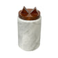 White Marble Urn - 65 cubic inches