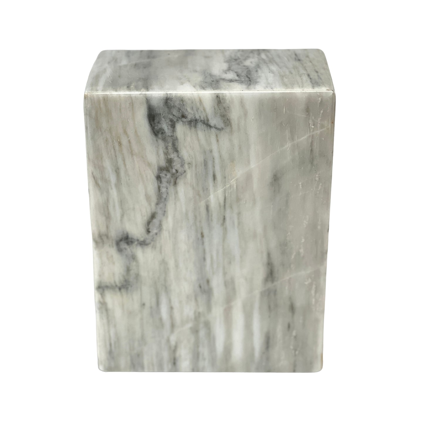 White Marble Urn - 200 cubic inches