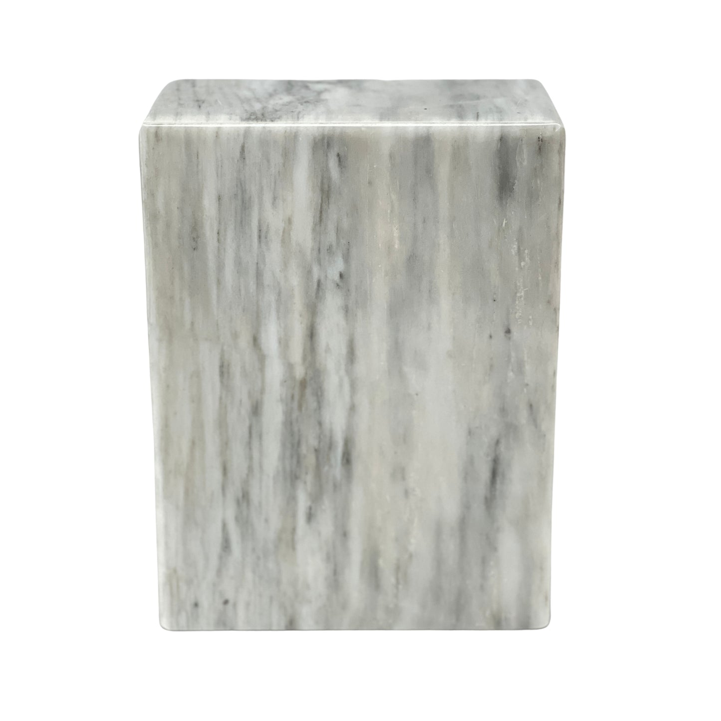 White Marble Urn - 200 cubic inches