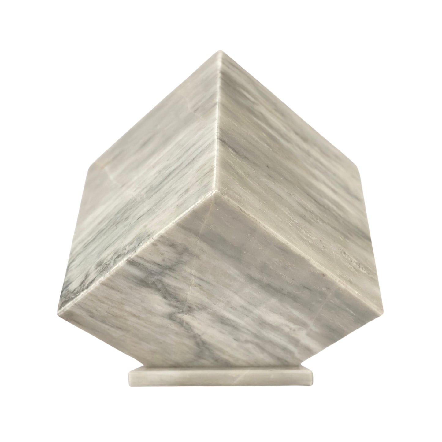 White Marble Urn - 320 cubic inches