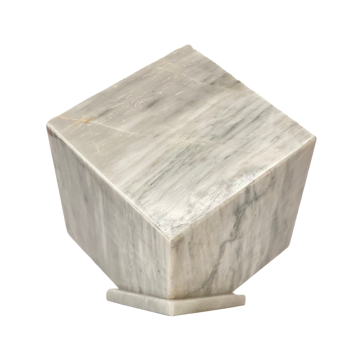 White Marble Urn - 320 cubic inches