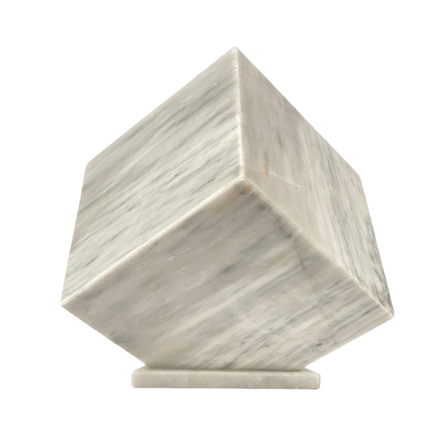 White Marble Urn - 320 cubic inches