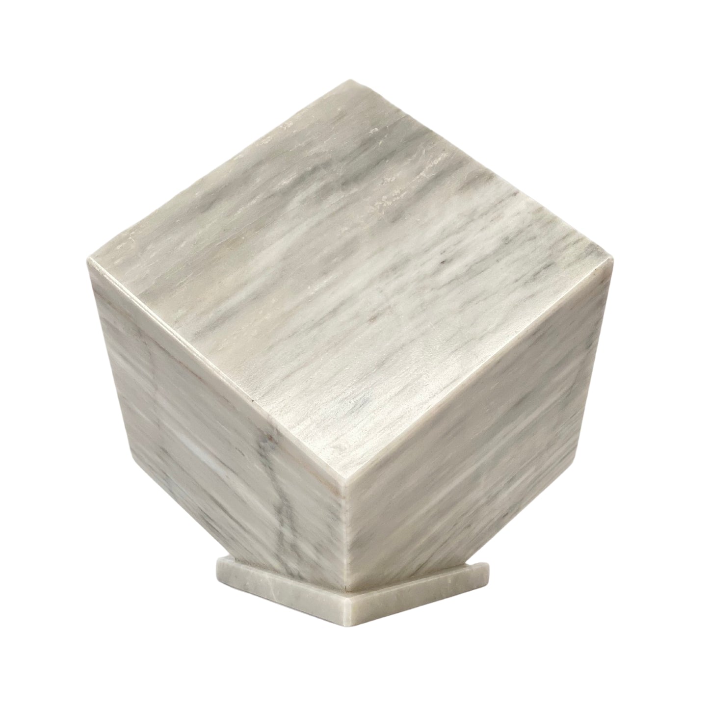 White Marble Urn - 320 cubic inches