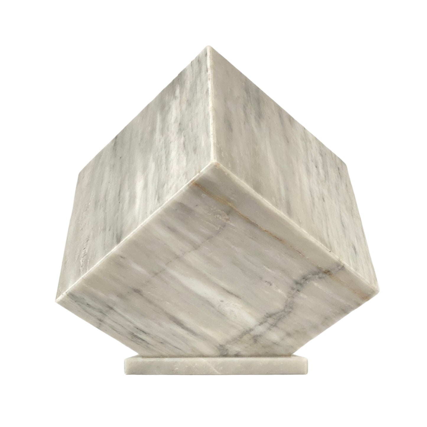 White Marble Urn - 320 cubic inches