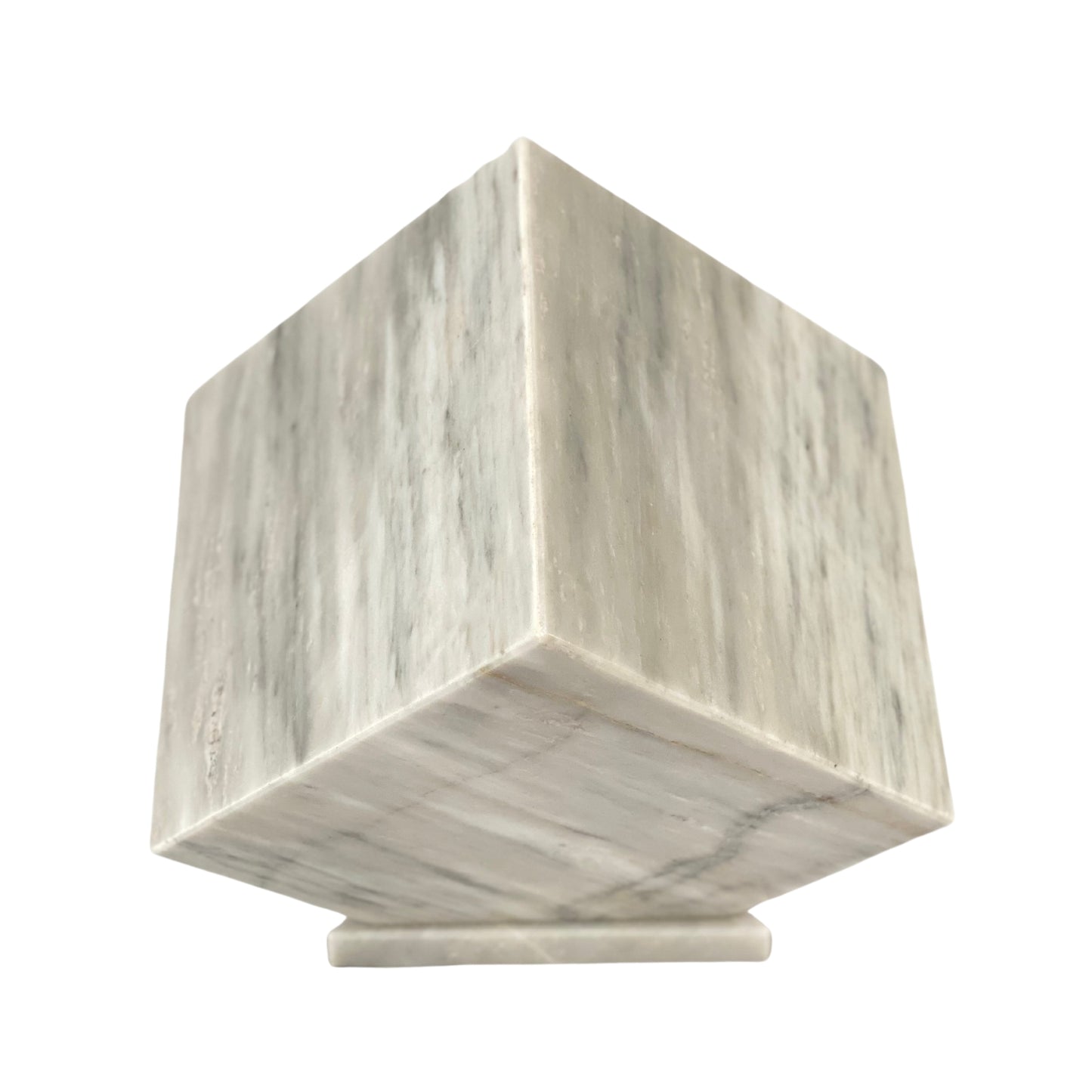 White Marble Urn - 320 cubic inches