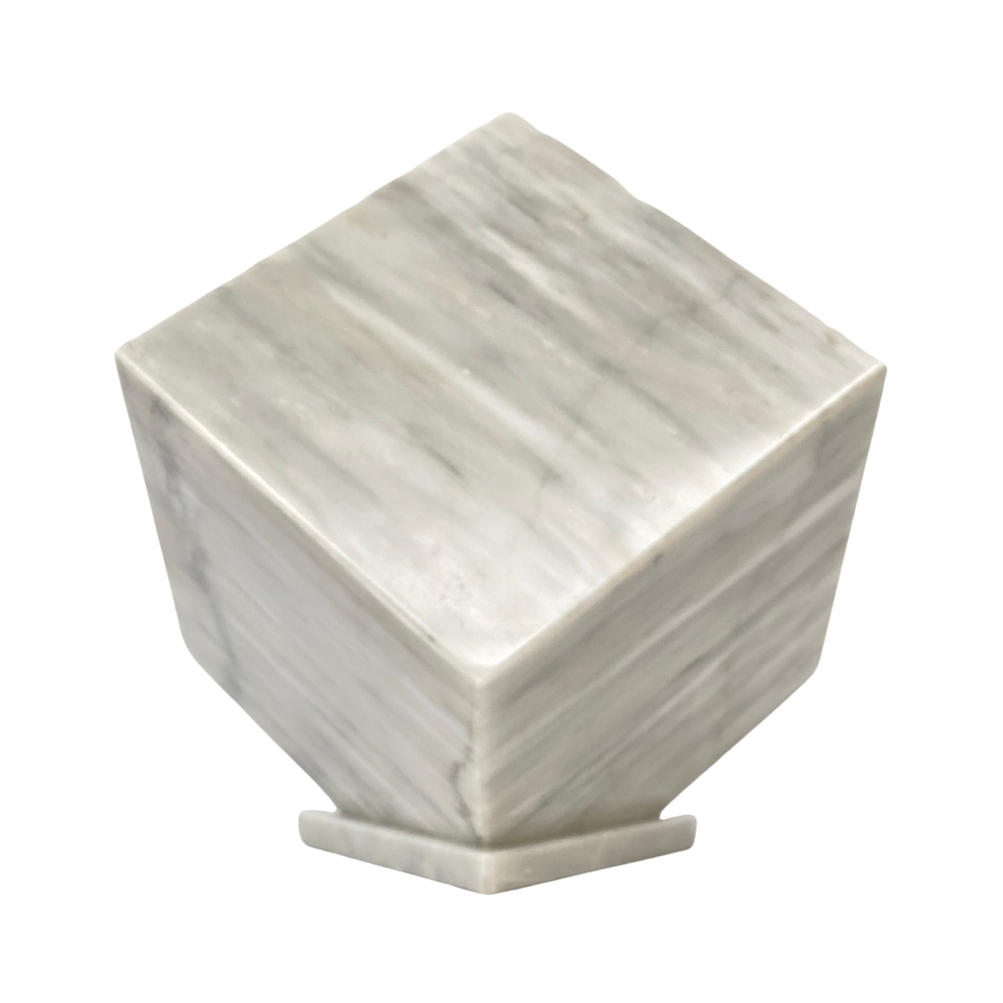 White Marble Urn - 320 cubic inches