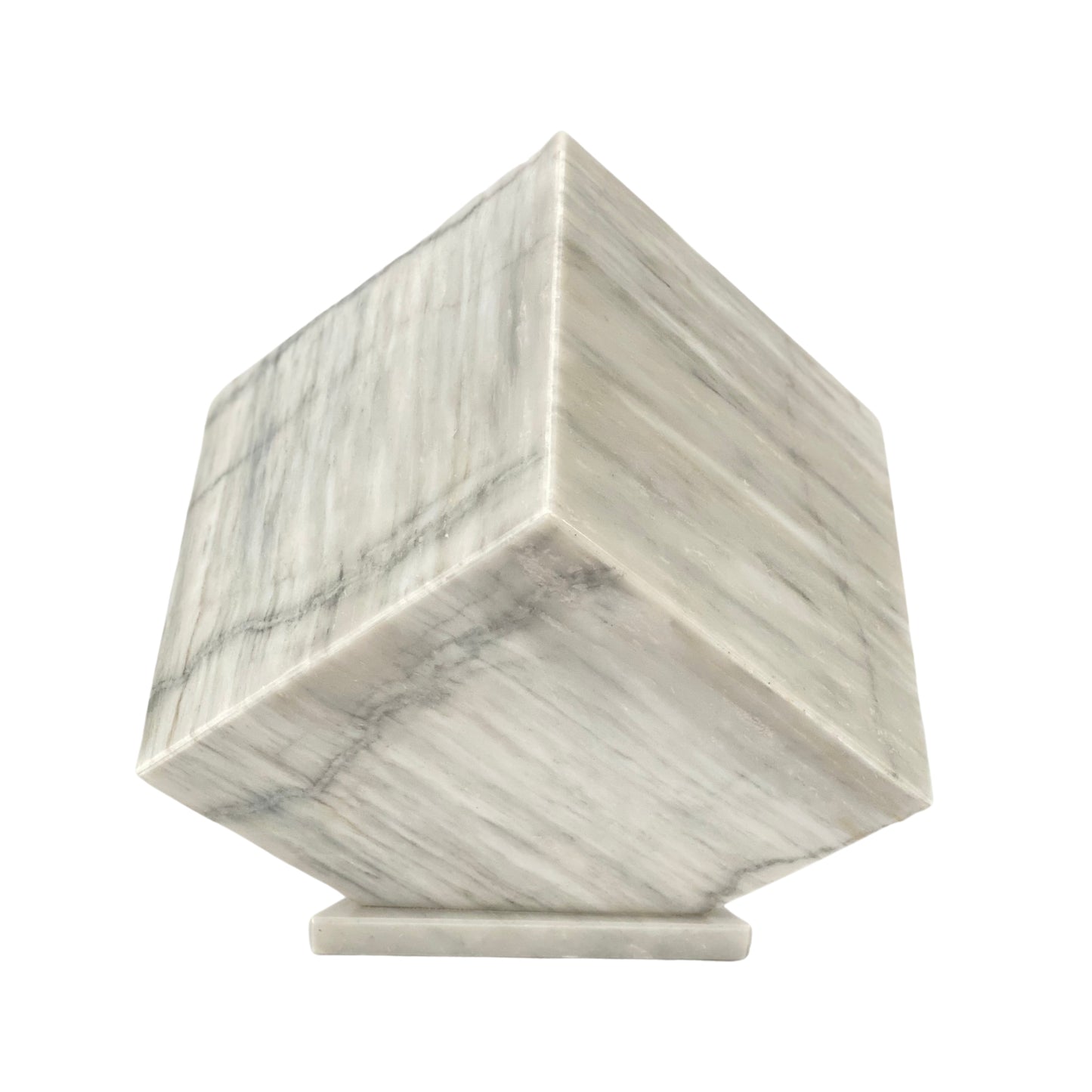 White Marble Urn - 320 cubic inches