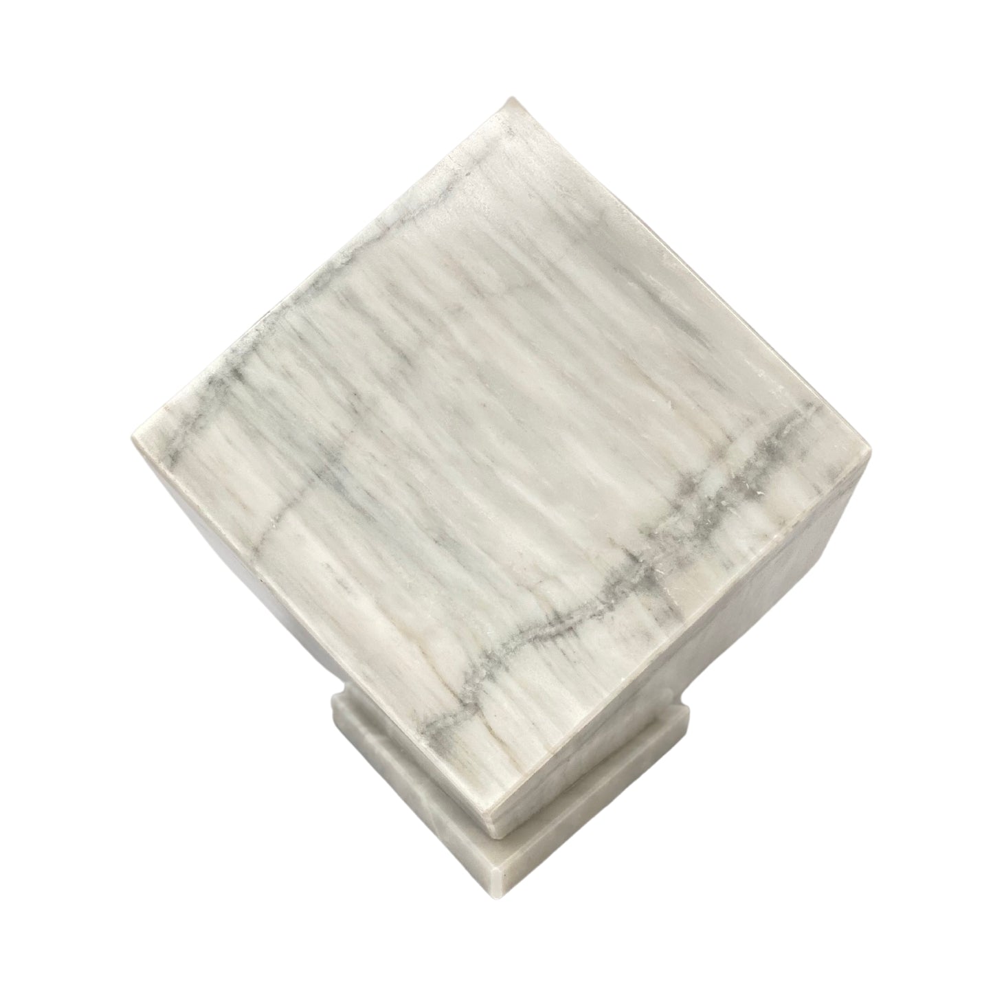 White Marble Urn - 320 cubic inches